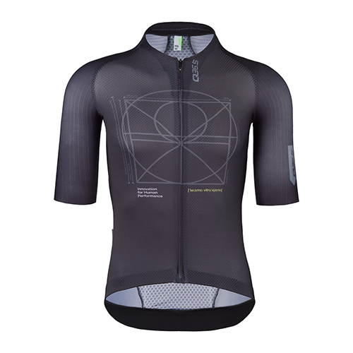 Q36.5 Radtrikot kurz Gragarius Vitruvian Anthrazit