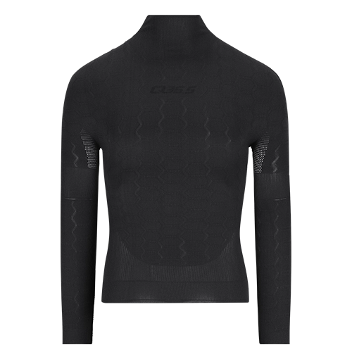 Base Layer 4 Langarm Plus Schwarz