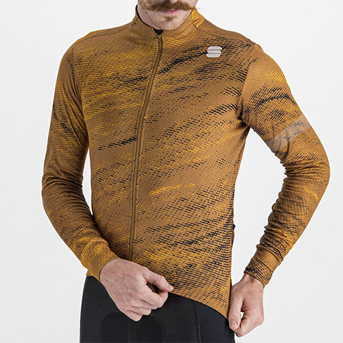 SPORTFUL Radtrikot lang Supergiara Thermal Leather/Golden Oak