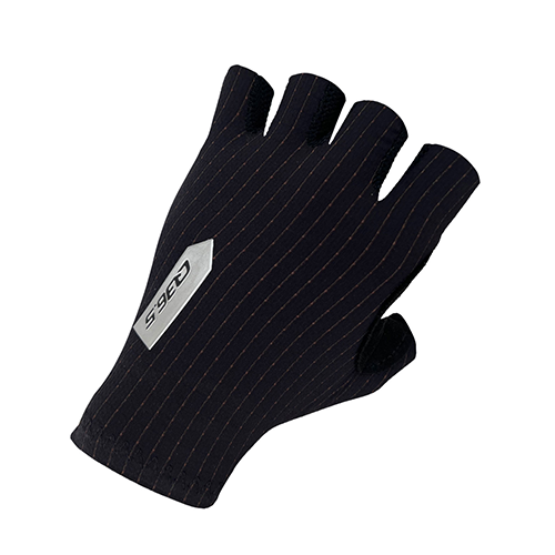 Q36.5 Pinstripe Handschuhe Sommer Schwarz