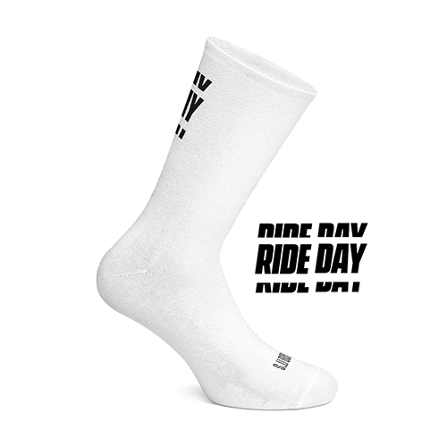 COIS Thank God it`s Rideday Fahrradsocken Weiss