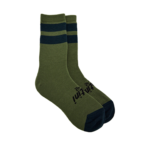 SANTINI RIGA Socken Winter Olivegrün