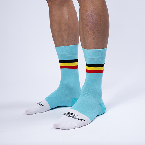 The Vandal - Casusal Velosocken Belgian Cycling Blau