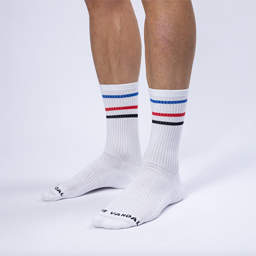 The Vandal - Casusal Velosocken Vintage Weiss